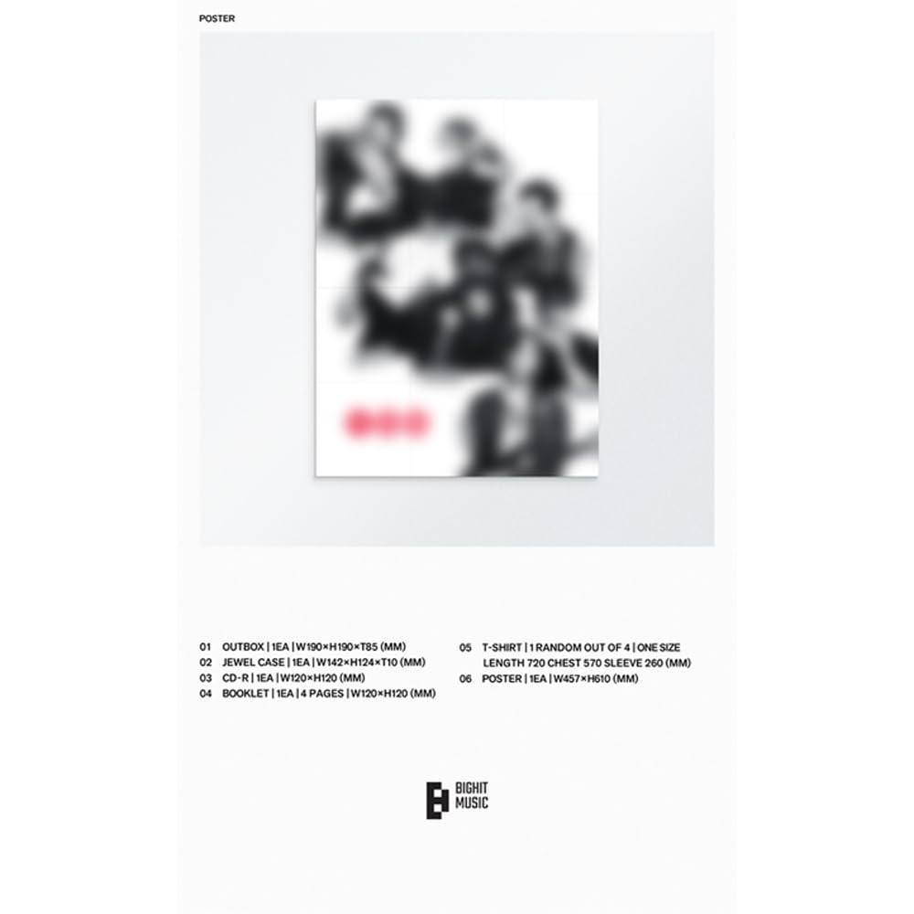BTS [Il 5° album 'Arirang'] (T-Shirt CD Box Set Ver.) + 3 Foto Extra Set