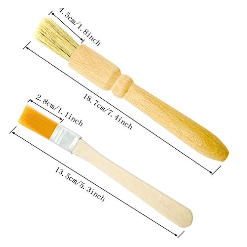 Cepillo de Limpieza para Molinillo de café de 5 Paquetes, Mango Pesado de Madera y cerdas Naturales Cepillo Espresso… - Imagen 3