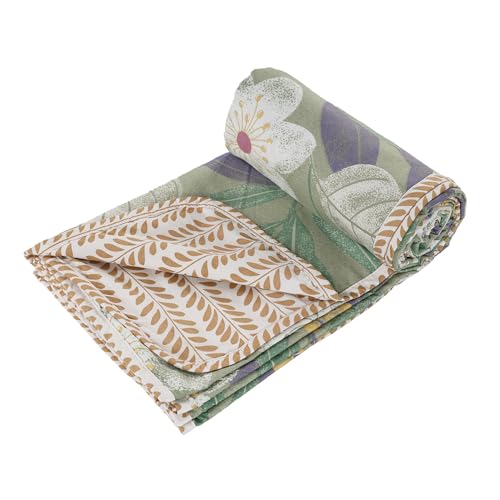 Image of Amazon Brand - Umi Blanket for Single Bed, 120 GSM Microfiber 2 Layered Quilted Dohar, Soft Lightweight Reversible Printed AC Blanket Single Bed for All Season (Beige, 152 x 225 cm)