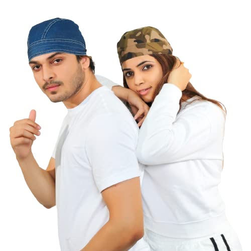 soul ethics Military Printed Bandana and Jeans Bandana for Running Sports Travel Fitness Men and Women, Pack of 2-picture-53