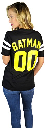 BATMAN DC Comics Womens Varsity Football Tee2