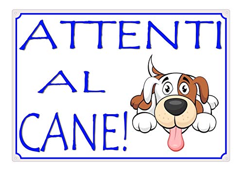 Targa Metallo Lovelytiles - ATTENTI Al Cane Rottweiler Con Scritta 'Esiste La Vita Dopo La Morte?' - Foto 9