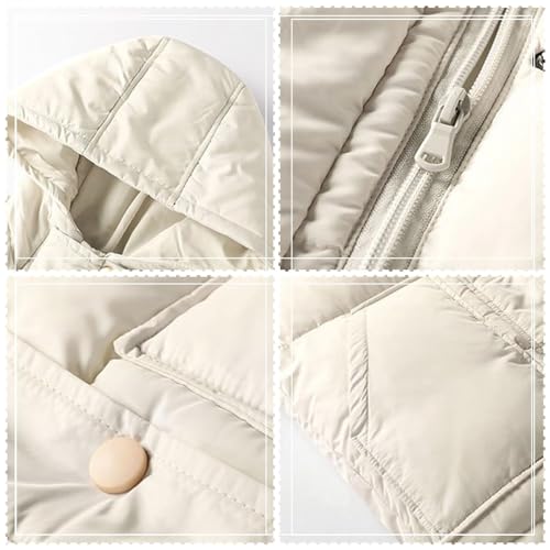 Kids Boys Girls Hooded Puffer Parka Coat Lightweight Zip Up Puffy Down Jacket Winter Warm Plain Quilted Outwear4