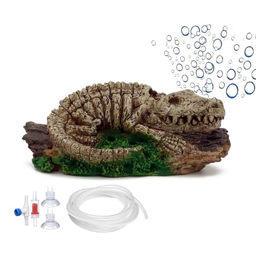 ALEGI Aquarium Air Bubbler Decorations,Air Bubbler Decor Ornament for Fish Tank (Dinosaur)
