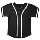 Photo Gallery babyhealthy t-shirt da baseball per bambini, con bottoni, stile hip hop, personalizzata, per ragazzi, colore nero Photo Gallery babyhealthy t-shirt da baseball per bambini, con bottoni, stile hip hop, personalizzata, per ragazzi, colore nero