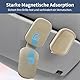 Lofez Sonnenbrillenhalter Auto 2er Set – Magnetischer Brillenclip für Sonnenblende, rutschfest & Schonend, Auto Brillenhalter für Sonnenbrille & Karten（Beige）