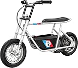 Razor Rambler 12 for Ages 13+ – 24V Electric Minibike with Retro Style, Up to 14 mph, Wide 12' Air- Filled Tires, High-Torque...