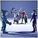 DC Comics, Batman and Robin vs. The Joker and King Shark, 4-inch Action Figures, Kids Toys for Boys and Girls Ages 3 and Up