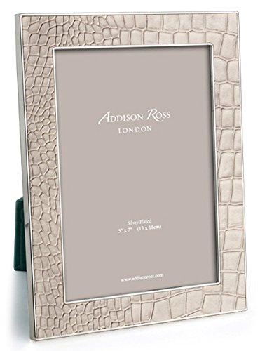 Addison RossCream Faux Croc Picture Frame 4x6