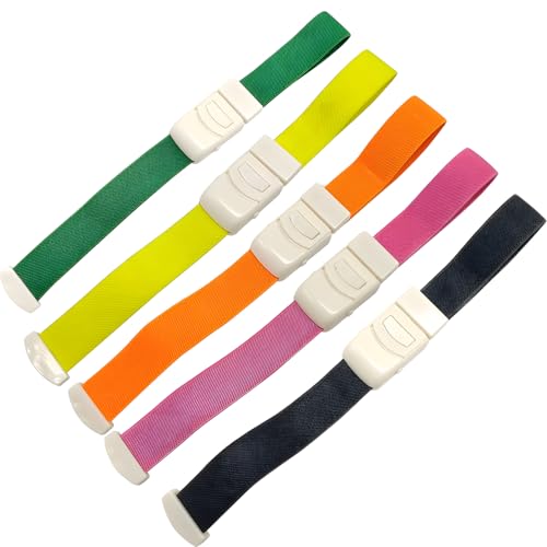6-Pack Adjustable Buckle Tourniquets for Medical Professionals Portable First Aid Essential for Nurses and Doctors