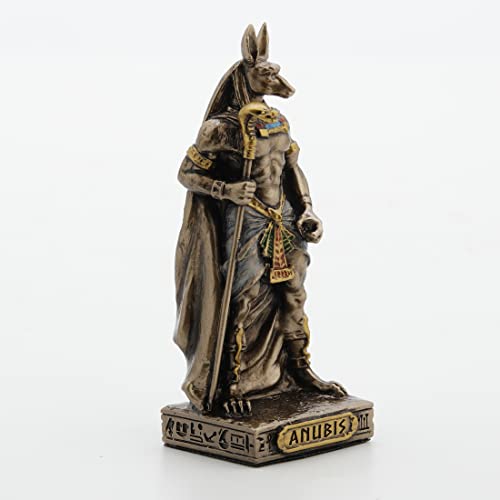 Figura Decorativa Anubis Dios de la Muerte Resina 8.6 cm miniatura 2