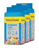 Floragard Blumenerde Leicht 75 L (3&times;25 L) &ndash; vielseitige Universalerde mit Langzeitd&uuml;nger f&uuml;r Zimmer-, Balkon- & K&uuml;belpflanzen &ndash; f&ouml;rdert kr&auml;ftiges Wachstum & sorgt f&uuml;r eine optimale Wurzelentwicklung
