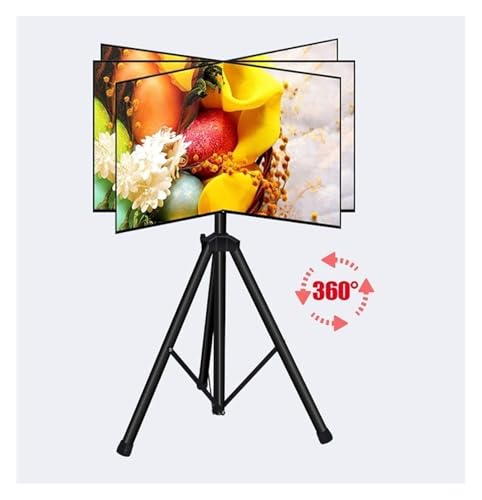 Soporte móvil para TV con altura ajustable y ruedas miniatura 3