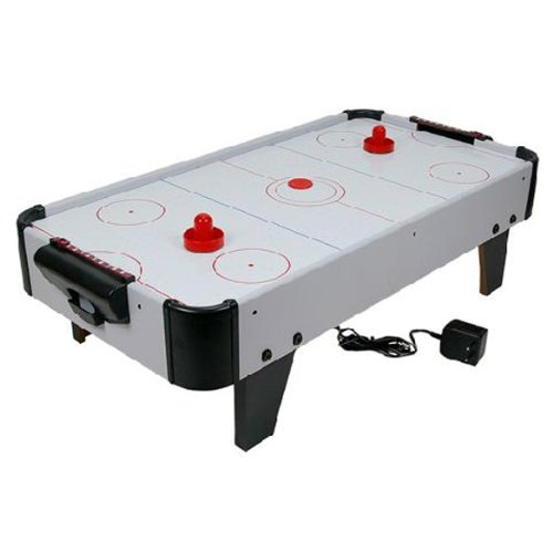 Vktech 4Pcs Air Hockey Table Goalies With 4Pcs Puck Felt Pusher Mallet Grip Red #TOP5