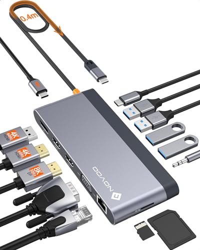 【新品未使用】拡張ドック　4K HDMI Amazon | 【2つHDMI＋DP＋VGA 最大4画面拡張】USB C ハブ