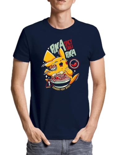 Pika Pika - Camiseta Hombre Manga Corta Modelo: 365 Talla M Color Navy