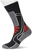 F-Lite Men's Motorcycling Mid Socks - Black/Red, Size 47-49 (12-14)