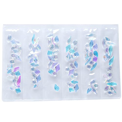 Miniatura 4 de 7 bolígrafos acrílicos de uñas de gel UV para pintura + 2 paquetes de diamantes de imitación de cristal holográfico AB para manicura, decoración de