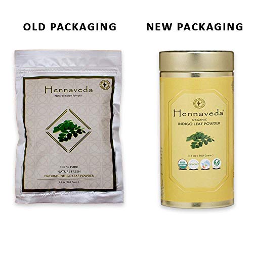 Polvo Orgánico de Hoja de Indigo Hennaveda IQRA 100g miniatura 3