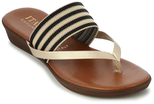 ITALIAN Shoemakers Womens Regatta Wedge Sandals