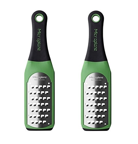 Microplane Artisan Extra Coarse Grater - Green Set of 2