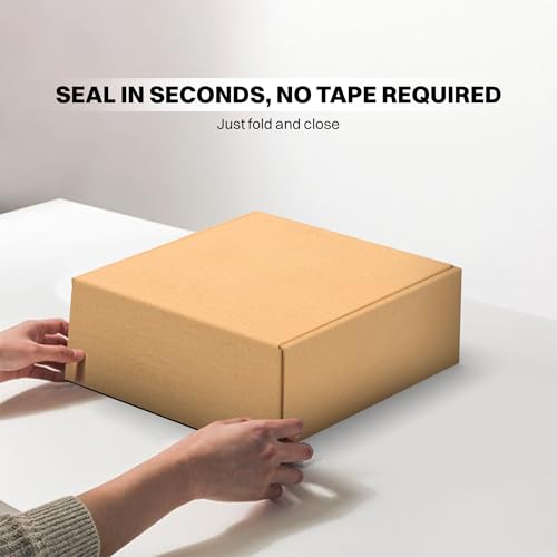 Image of BonKaso 3 Ply Brown Flap Corrugated Boxes for Packaging | 4 inchx4 inchx1.5 inch (Pack of 25) | Cardboard Packing Box for Shipping,Courier & Goods Transportation