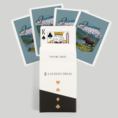 Lantern Press Naipes Poker Juneau Alaska Moose miniatura 6