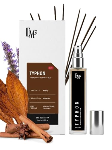 Image of EM5 Typhon Unisex Perfume Spray for Men & Women | Rose Oud Amber Fragrance | Eau De Parfum | Luxury Gift for Him /Her | 15 ml
