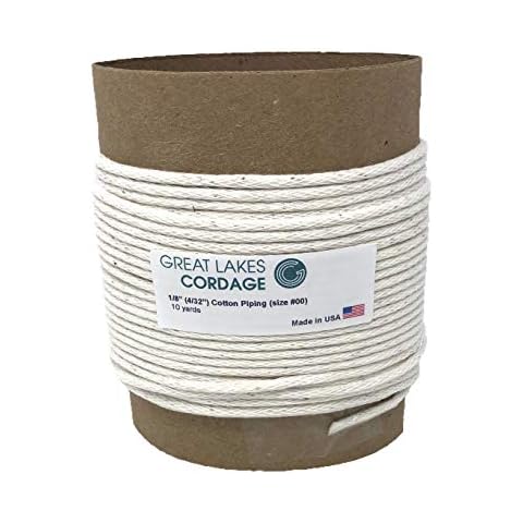 Great Lakes Cordage 4/32" Cotton Piping Cord, Size 00 Cover