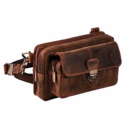 Chardime Angelgürteltasche Für Herren – Braun, Verstellbar, Viel Stauraum Für Köder & Zubehör