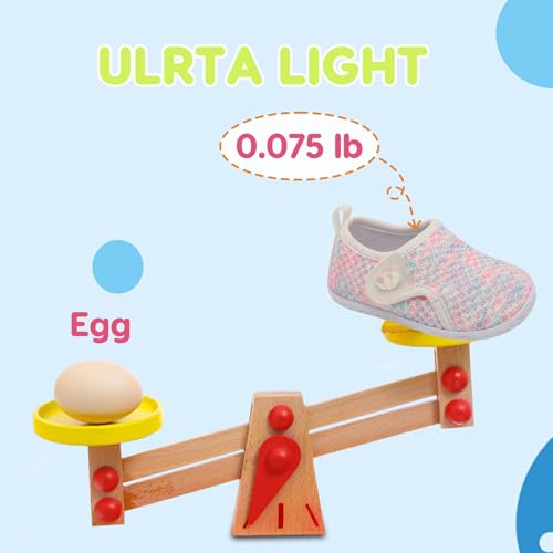 Image of FEETCITY Baby Boys Girls First Walking Shoes Infant Sneakers Crib Shoes Breathable Lightweight Slip On Shoes