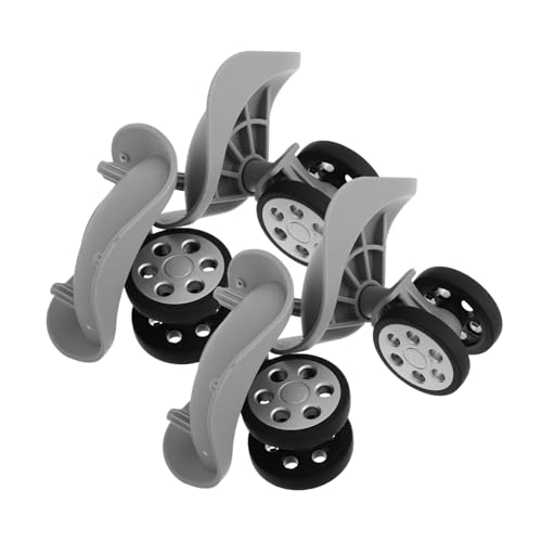 OKUMEYR 2組 スーツケース交換用静音キャスター 耐久性汎用ラゲッジホイール プラスチック製簡単取付 静音設計トラベルバッグ用万能キャス