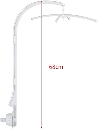 Miniatura 5 de Brazo móvil para cuna de 26.77 pulgadas, brazo móvil para cuna, soporte de caja de música infantil de plástico ABS para soporte de cama o soporte de