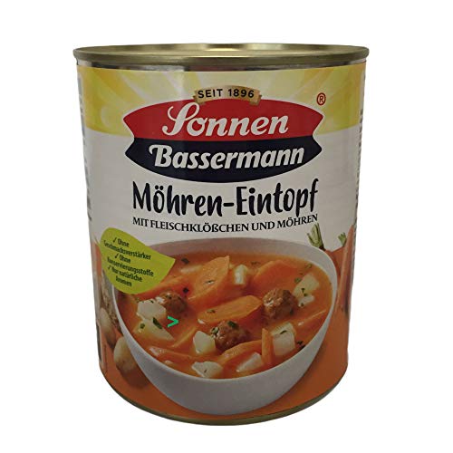Sonnen Bassermann Möhren-Eintopf 6er Pack (6x800g Dose) + usy Block – Bild 3