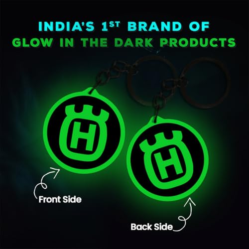 Image of Mi Glow Store Glow in Dark Keychain for Bike Men | Gift for Man | Bike Accessories | Charges in Light Glows in Dark | Key chain for Bike