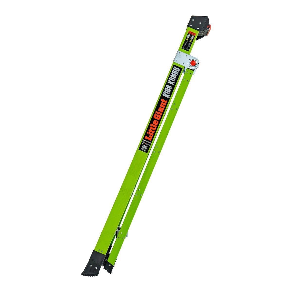 Little Giant King Kombo - Escalera 3 en 1 de 5+4 peldaños con Almohadilla giratoria, Color Verde 13580