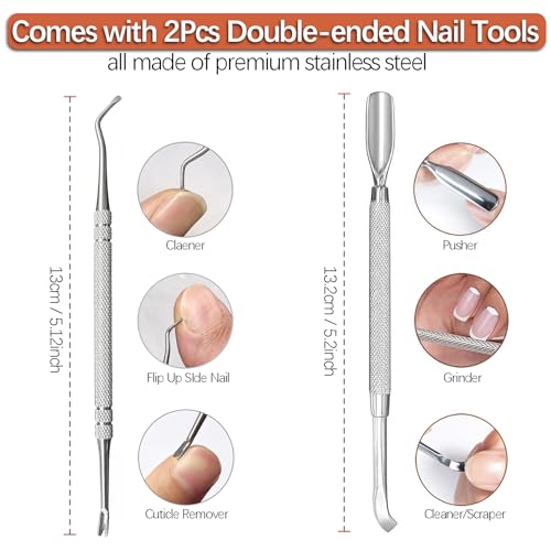 Pinça de cutícula (2, prata)