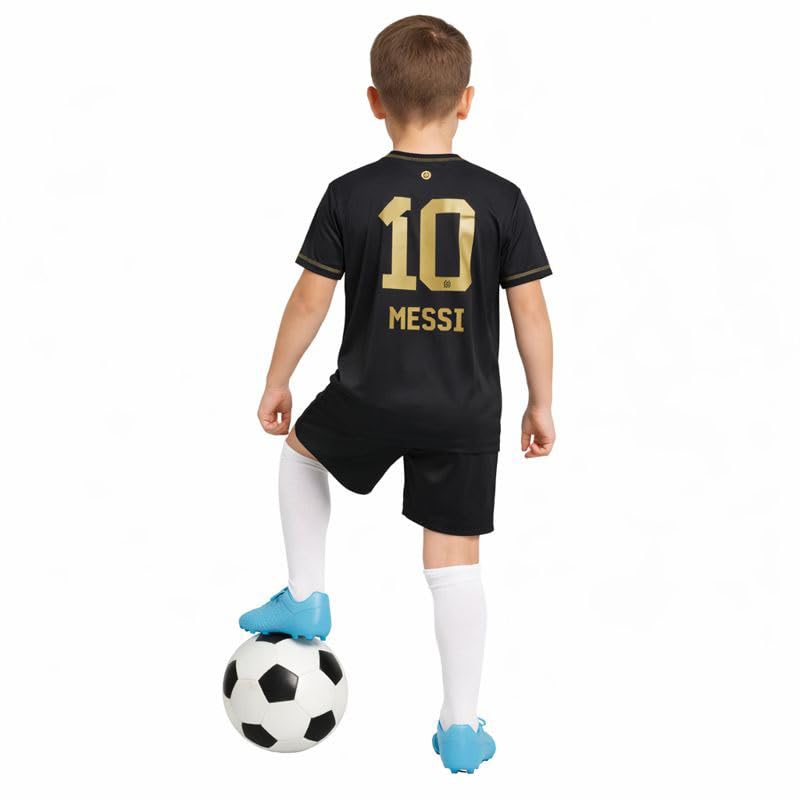Image of Messi 10 Home Football Jersey T-Shirt((Kid's,Boy's & Men)