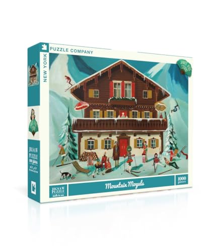 New York Puzzle Company - Janet Hill Mountain Moguls - 1000 Piece Jigsaw Puzzle for Adults by Janet Hill