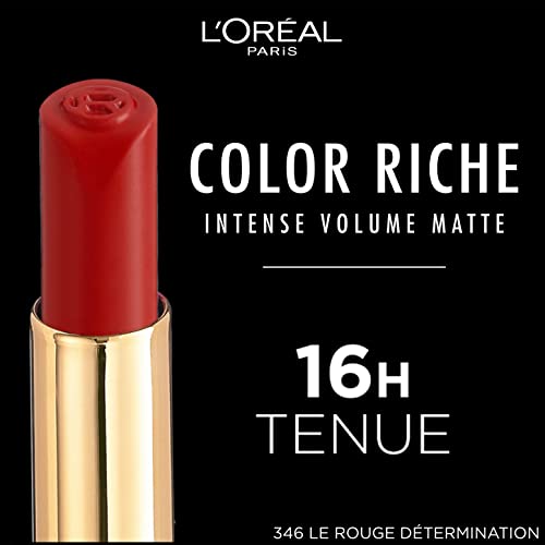 À Lèvres Velours Longue Tenue Teinte Determination 346 Color Riche Volume 'oreal Paris Le À Lèvres - vue 5