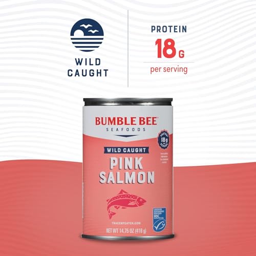 Image of Bumble Bee Pink Salmon, Wild | Premium Quality | 14.75 oz | Pack of 3