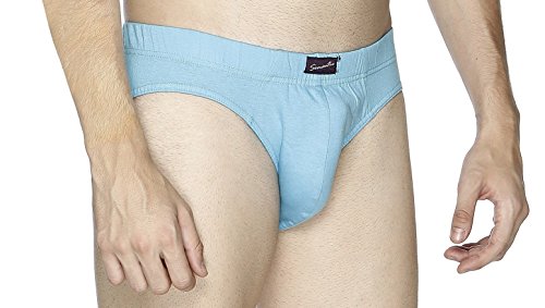 Image of Semantic Men's Solid Cotton Brief Underwear - Pack of 3