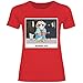 wowshirt Damen T-Shirt Halloween I Love Kill Horror Film Freitag der 13 Jason Maske, Größe:M, Farbe:Red