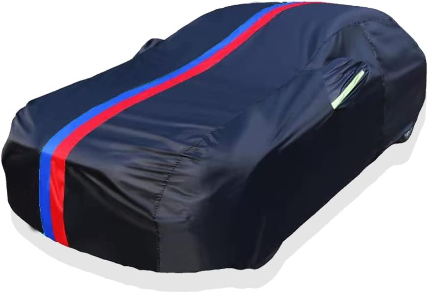 OYADMSedan Car Cover Sedan, Upgraded Waterproof All Weather Full Car Cover, Universal Outdoor Indoor All Season Windproof Dustproof Scratch UV Protection (Black)