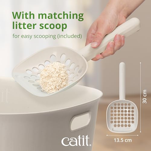 Arenero Catit Loo mediano blanco con pala miniatura 7