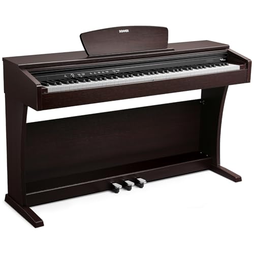 Donner 88 Key Fully Weighted Action Digital Piano, Full Size Electric Piano Keyboard with Hammer Action Keys, Bluetooth, 20 Tones, 4 Reverb, 128 Polyphony, DDP-300 Black - image 1