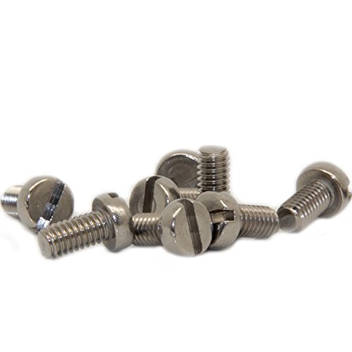 10 Stück Flachkopfschrauben M5 X 20 mit Schlitz DIN 85 Edelstahl A2