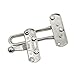 2 PCS Swing Bar Door Lock,ULIFESTAR Top Lock for Front Door Stainless Steel Door Latch Door Bolt,Barn Door Lock Shed Lock Fence Door Lock Hardware with Installation Screws Silver
