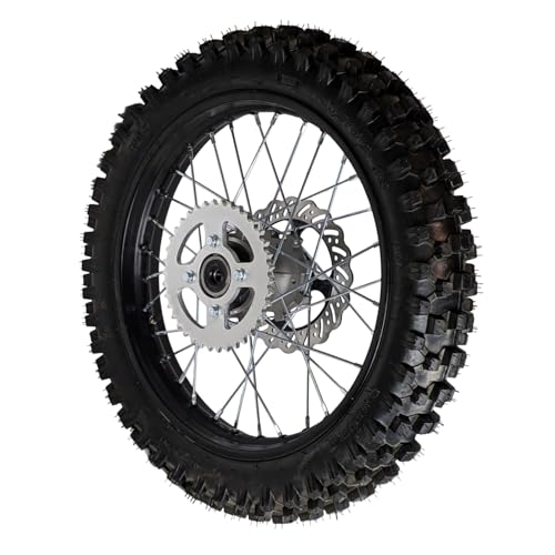 18\" Rear Wheel Rim Tire Assembly For Dirt Trail Bike Apollo 250cc DB-36 110/90-18 Includes Brake Rotor and 530 18T Sprocket (DOES NOT FIT HAWK250 or RAVEN250) - Thumbnail 3