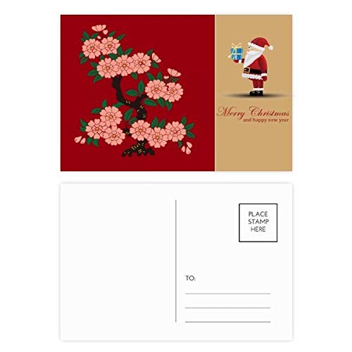 Cartes postales de remerciement autour du feu après un Noël en famille